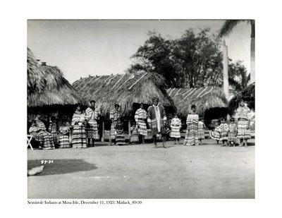 Seminolen-Indianer auf Musa Isle, 11. Dezember 1923 von Claude C. Matlack